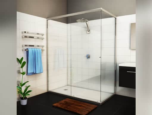 Semi Frameless Shower Screen